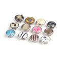 Multiple Sizes Stainless Steel Brass Prong Ring Snap Metal Buttons 4 Parts for Children's Clothing