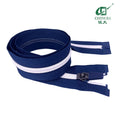 Nylon Zipper With White Teeth in Size 7# Open End