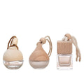 Empty 10ml Exquisite Car Transparent Perfume Bottle Glass Clear Diffuser Glass Bottles for air Freshener