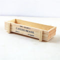 Retro Wood Zakka Succulent Plant Combination Wooden Flowerpot Rectangular Old Wooden Box Succulent Box Flowerpot