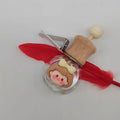 Wooden Car Perfume Glass Bottle Air Outlet Freshener Diffuser Bottle 8ml glass perfume diffuser bottle