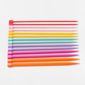 Wholesale Candy Color 4.0mm-10.0mm 25cm Long DIY Crochet Hooks Knitting Needles Set Weave Craft Plastic Point Knitting Needle