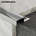 Foshan Supplier's Senmry Stainless Steel Stair Nosing Trim Non-Slip 304 Metal Stair Parts with Mirror Surface Tile Trim