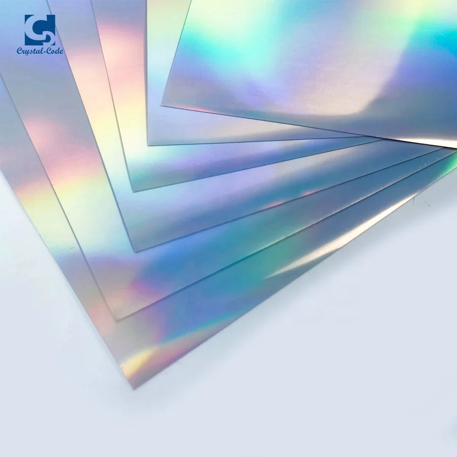 ELEMENT FACE 8.5"x11"(A4) PET Material Strong Adhesive Holographic Vinyl Sticker for Candles Crafts Photo Frames Made in China