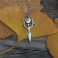 Woman Goddess Necklace Sun Moon Lady Woman Friendship Good Luck Jewelry