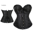 Wholesale Price Steel Boned Plus Size 6XL Outfit Lace up Solid Jacquard Floral Corset Waist Trainer for Women