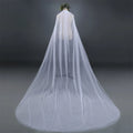 2023 Europe and the United States Simple Simple Soft Net Encryption Long Veil Wedding Party Veil Double Layer Soft Yarn