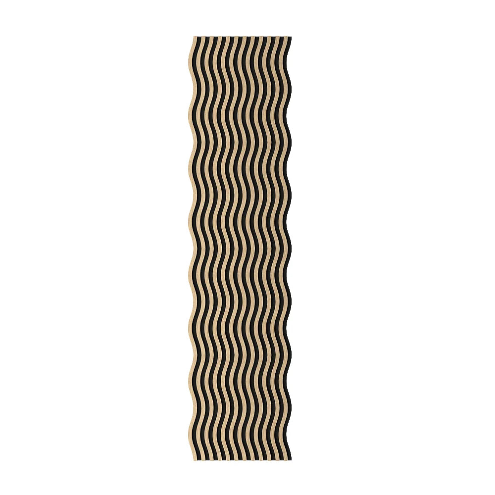 Flexible Wood Acoustic Panels Waved Ceiling Wall Panel with Slat Wood Wooden Acoustic Panel Type