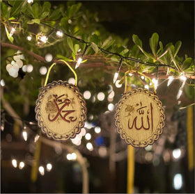 Y&L Ramadan Wooden Ornaments Model RA229 for Home Decoration Custom Logo Adult Festival Use China Origin