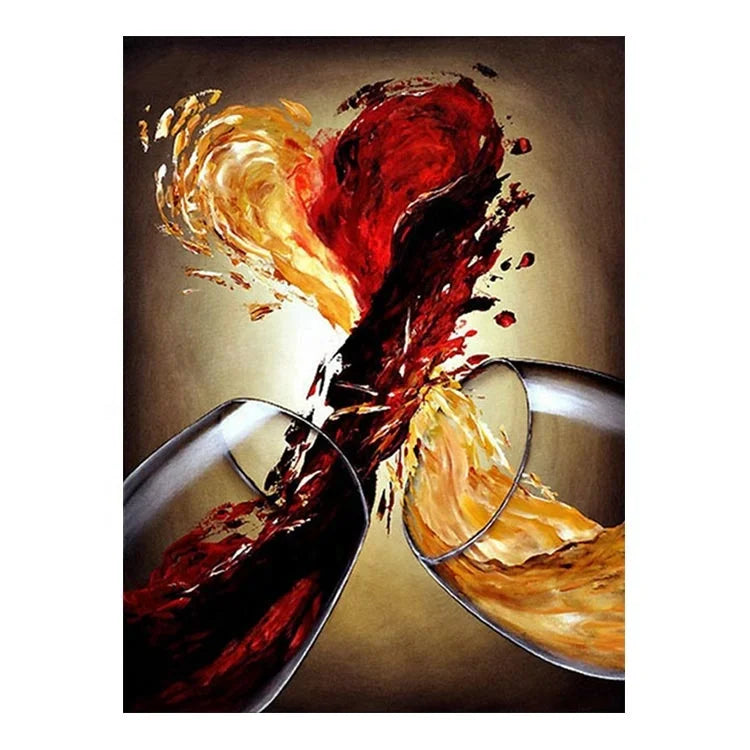 Ever Moment Diamond Painting Mosaic Wine Full Square Drill Dining Room Decor S2F1935