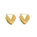 Japan and South Korea Vintage Stainless Steel love Glasses Earrings Light Luxury Exquisite Design Croissants High-grade Earrings