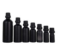 Wholesale 5ml 10ml 15ml 20ml 30ml 50ml 100ml 30ml Matte Black Frosted Glass Dropper Bottle Cosm with Childproof