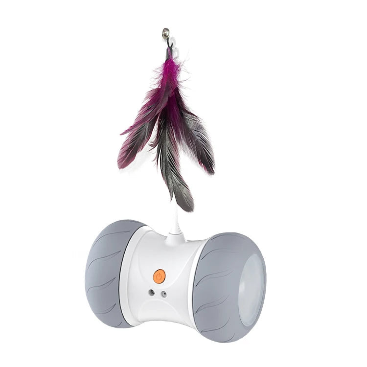 New Design Indoor Electric Funny Cat Toys Interactive Self-hey Pet Toys Automatic Roller Tumbler Sounding Cat Toys