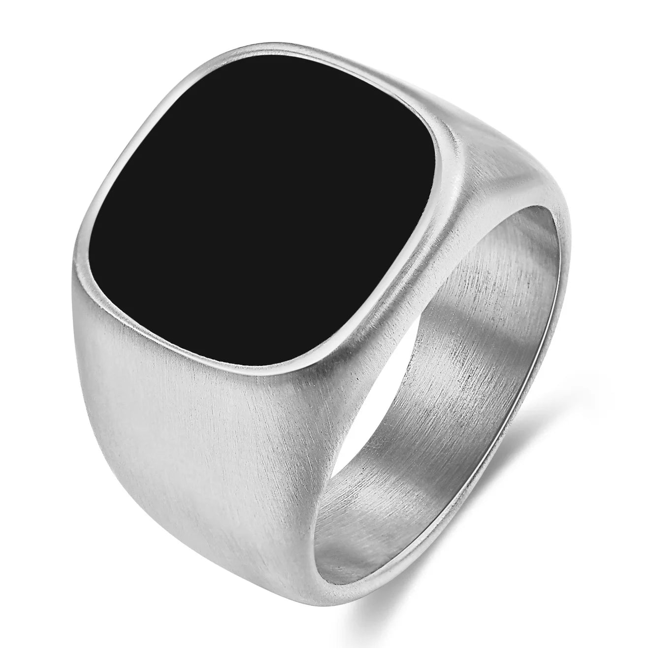 2022 New Arrival Punk Hip Hop Ring 16mm Stainless Steel Ring Statement Distressed Frosted Rings for Women Men