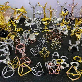 Wholesale Various Metal Display Stand Base Crystals Sphere Metal Stand for Dec
