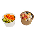 Biodegradable PLA Paper Salad Bowl PLA Food Container Paper Salad Serving Bowl and Lid