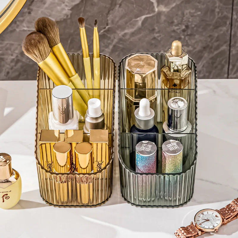 Choice Fun New Design Light Luxury Transparent Multi-Lattice Skin Care Beauty Organizer Make up Makeup Organizer Cosmetics