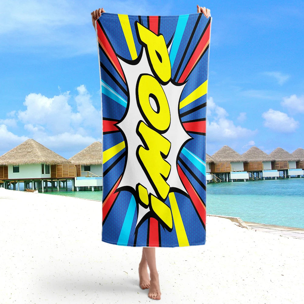 ZY Microfiber Custom Beach Towel New Design Bamboo Cotton Blanket for Adults Girls Boys for Gym Pool Bath Custom Logo Pattern