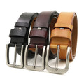 New Fashion Cow Leather Belt Men's Cowhide Pin Buckle Belt Male Belts for Men Wholesale LQbelt Factory