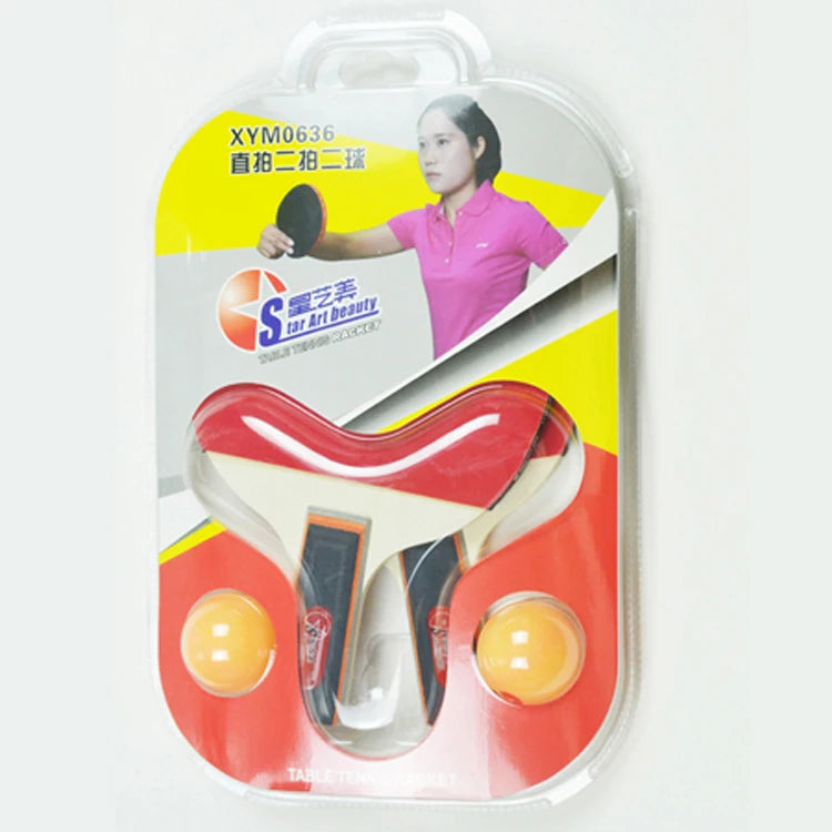 Hot Selling Two Paddle Table Tennis Racket Cheap Table Tennis Racket Raquete Ping Pong Ping Pong Outdoor