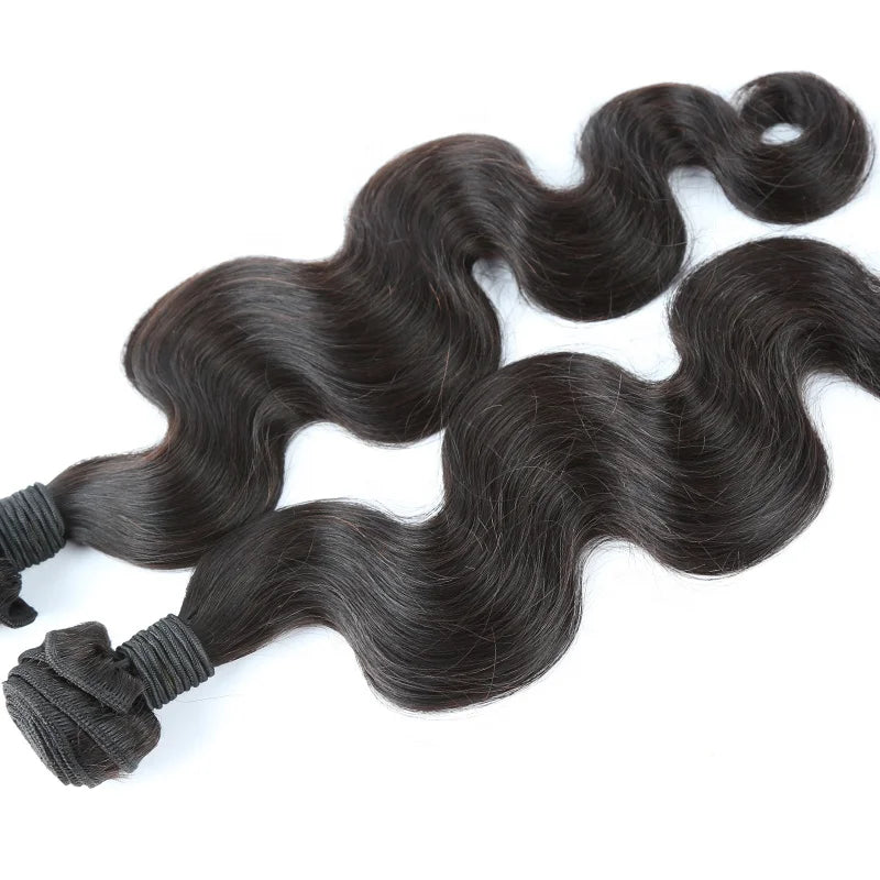 Double Weft Human Hair Body Wave Hair Extension 100% Unprocessed Hair