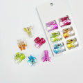 MIO Wholesale Korean 2.5cm Mini Hair Claw Clips Fashion Hair Accessories Small Bow Knot Clear Hair Claw Clips for Kids Women