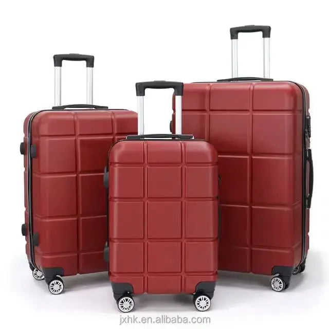 Good Price ABS& ABS/PC 3 Pieces Set Luggage Bag Travel Trolley Luggage with  Spinner Wheels