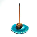 DIY Gemstones Popular Sell Jade Stone tiger Eye Cubes Shape Incense Holder Natural Crystal Incense Holder