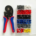 HSC8 16-6 0.08-16mm2 Ferrule Crimping Tool Kit High Hardness Wire Crimper Plier With1200pcs Wire Ferrules Crimp Ends Terminal