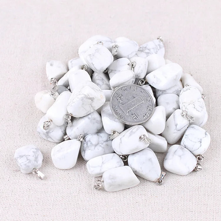 2026 2026 Aibeads Delicate Howlite Gemstone Jewelry Necklace Supply Charm Pendant