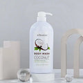 KORMESIC OEM Private Label Whitening Organic Dark Spots Body Wash  Lightening Strong Whitening Deep Cleaning Coconut Shower Gel