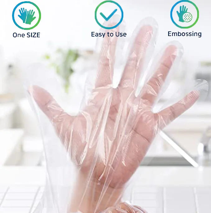 Wholesale Cost Price Food Grade 100PCS/Bag PE Waterproof Plastic for Cooking and Food Service Disposable Hand PE Glove