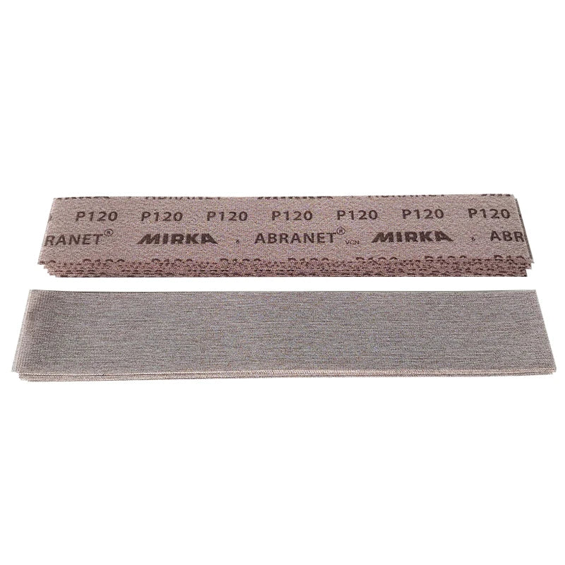 Original  50PCS Mirka Produced in Finland 70/420mm Dry Mesh Sand Car Putty Polishing Sander Sandpaper Wall Working Square