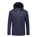 OEM Factory Autumn Breathable Plus Size Outdoor Lightweight Windbreaker Zipper Running Hooded Hard Shell Rain Jacket For Men