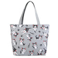 Cute Floral Cat Double Print Women Handbags Custom Tote Bags Shoulder Bags Wholesale