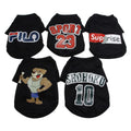 Custom Dog Clothes Sublimation Print Pet Clothes Solid Color Cartoon Breathable Dog Sport T Shirt