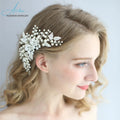 Bridal Headwear Hair Comb European Wedding Dress Accessories Pearl Headwear Handcrafted Hair Comb Hair Ornament