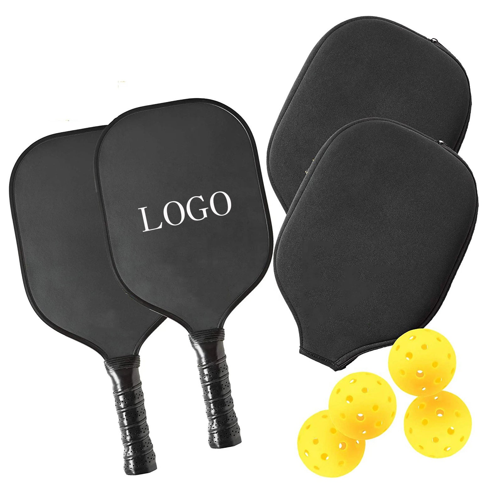 FDFIT  Pickleball Paddles With Fiberglass Surface and PP Inner Core Lightweight Pickleball Set Pick Game Accessories