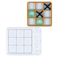 Tic Tac Toe Resin Mold XO Board Game Silicone Molds for DIY Crafts Kids Adult Table Game Silicone Resin Molds Board Game