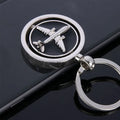 Personalized Customization Mini 3D Airplane Stainless Steel Keychain Engraved Vintage Fashion Craft Artwork Gift