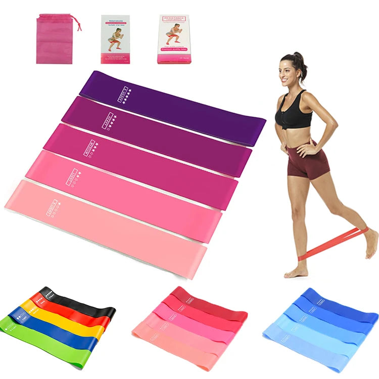 Fitness Gum Custom LOGO Elastic Rubber Bands for Fitness Workout Equipment Training Exercise Gym Strength Latex Resistance Bands