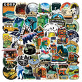 50pcs Cool fashional adventurous camping outdoor hiking underwater diving travelling sticker