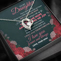 925 Sterling Silver Plate Bling Interlocking Heart Pendant Necklace Double Heart Classic Mother's Day Gift