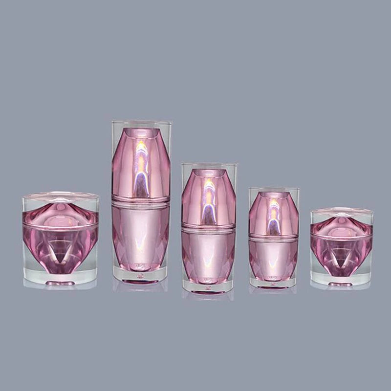 15g 30g 50g Empty Purple Acrylic Cream Jars 30ml 50ml 100ml Plastic Bottles Cosmetic Lotion Logo Printing Available Sengmi Brand