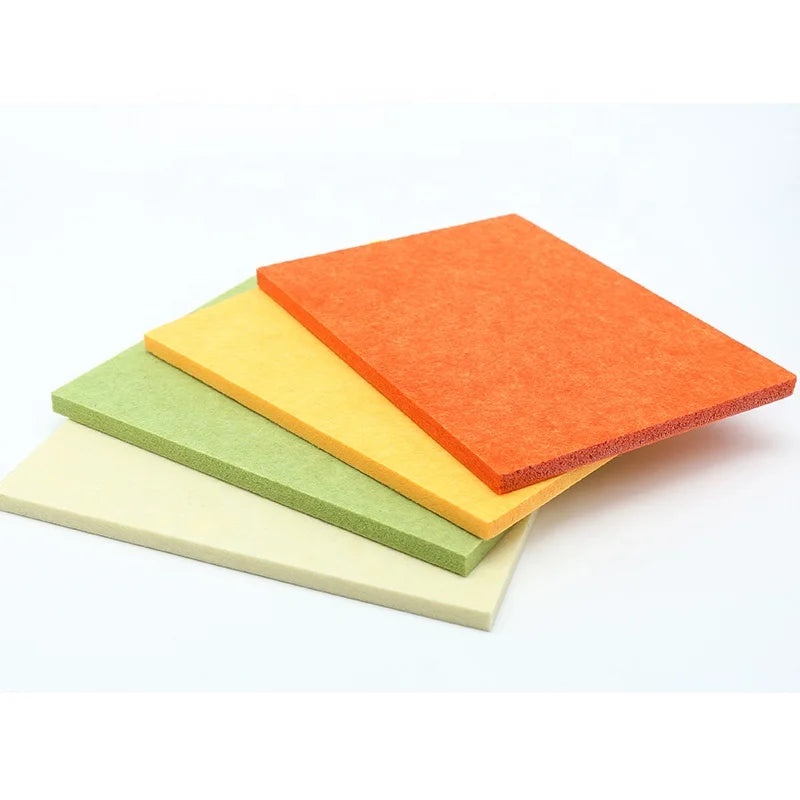 Felt Sound Proof Wall Decoration Absorbs Sound Black Polyester Fiber Acoustic Panels