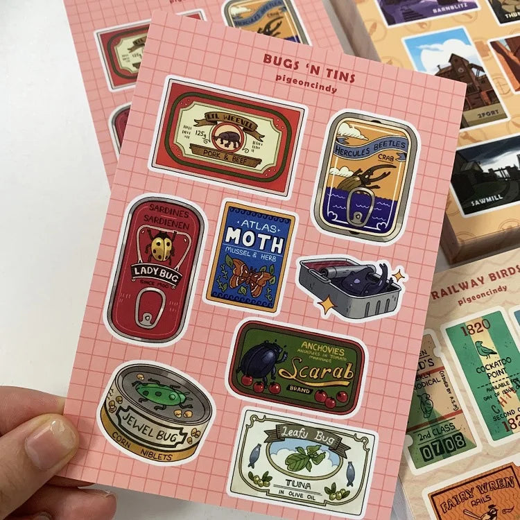 Customized  Waterproof Matte Adhesive White Pvc Kiss Cut Sticker Sheets