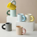 Nordic Ceramic Coffee Mug With Handle Milk Tea Cup for Latte Ceramic Wide Coffee Latte Mug Drinkware Couple Mugs