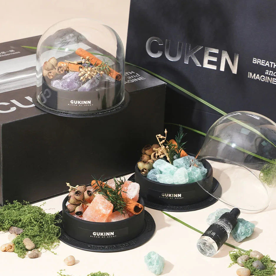 Factory Direct Luxury Aromatherapy Crystal Stone for Reed Diffuser Set Glass Ceramic with Fresh  for Weddings-Comes Gift Box