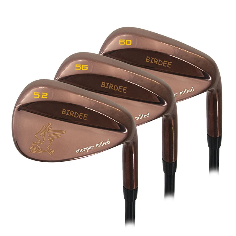 Wholesale 52 56 60 Degree Colorful Plating Right Hand Rose Gold Stainless Satin Steel Golf Club Wedges