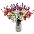 5 Branch Phalaenopsis Bouquet Artificial Flowers Decorative Decoration Mariage